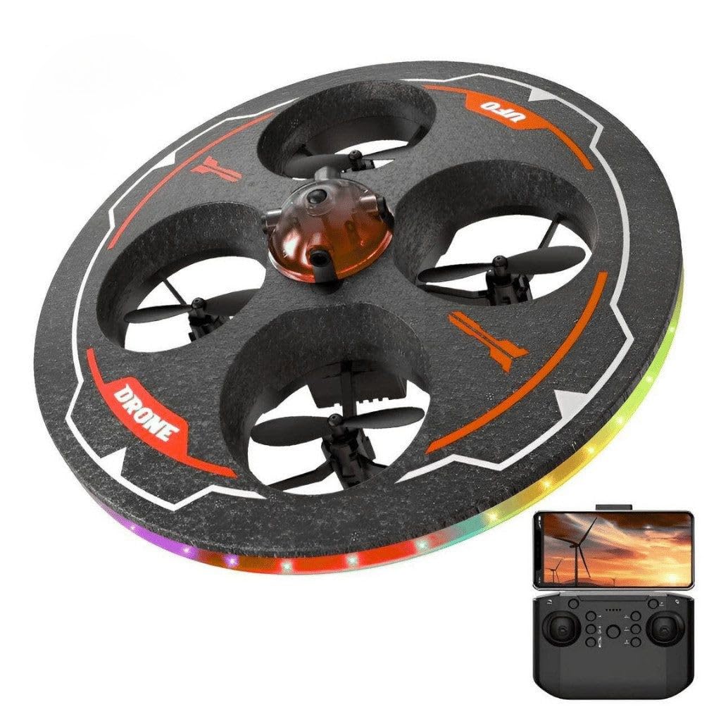RC UFO Drohne für Einsteiger mit Hinderniserkennung, Höhenstabilisierung, 480P Kamera, 360° Flip & S