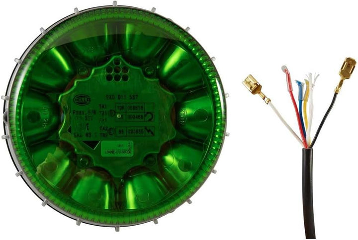 HELLA - LED-Blitz-Kennleuchte - K-LED 2.0 F - 12/24V - grün - Anbau - 2XD 011 557-131