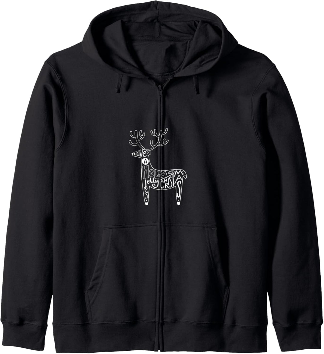 Have a Jolly Christmas Reindeer Art Design Kapuzenjacke