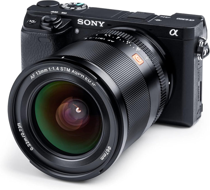 VILTROX 13mm F1.4 E STM Objektiv Autofokus APS-C Ultra-Weitwinkelobjektiv Kompatibel mit Sony E-Moun