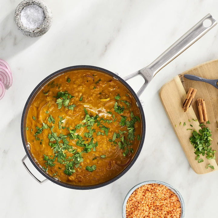 Ninja Foodi ZEROSTICK 20cm Kochtopf mit Deckel, antihaftbeschichtet, har eloxiertes Aluminium, induk