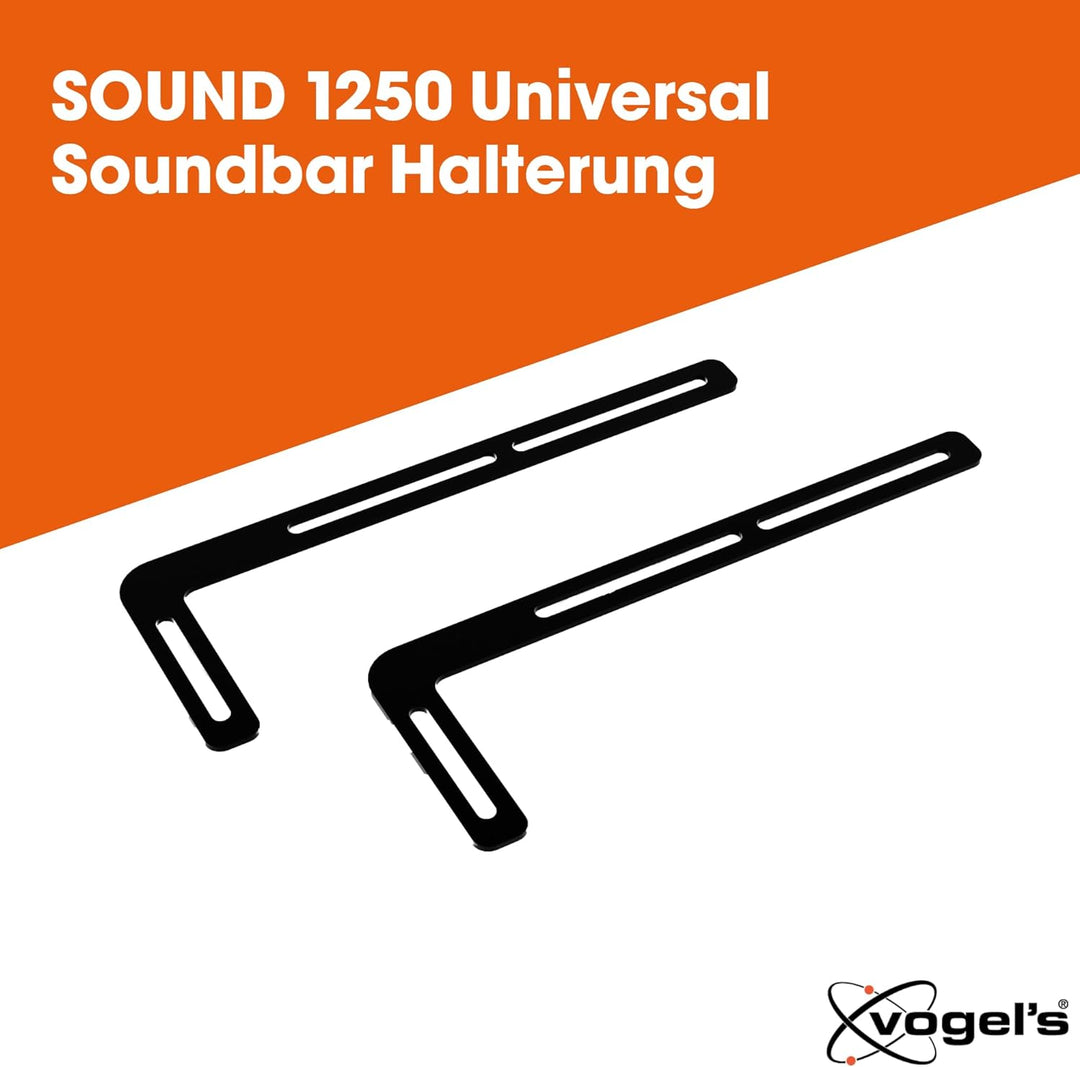Vogel's SOUND 1250 Universal-Soundbar-Halterung zur Montage unter dem Fernseher, passend für Soundba