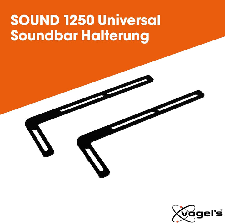 Vogel's SOUND 1250 Universal-Soundbar-Halterung zur Montage unter dem Fernseher, passend für Soundba