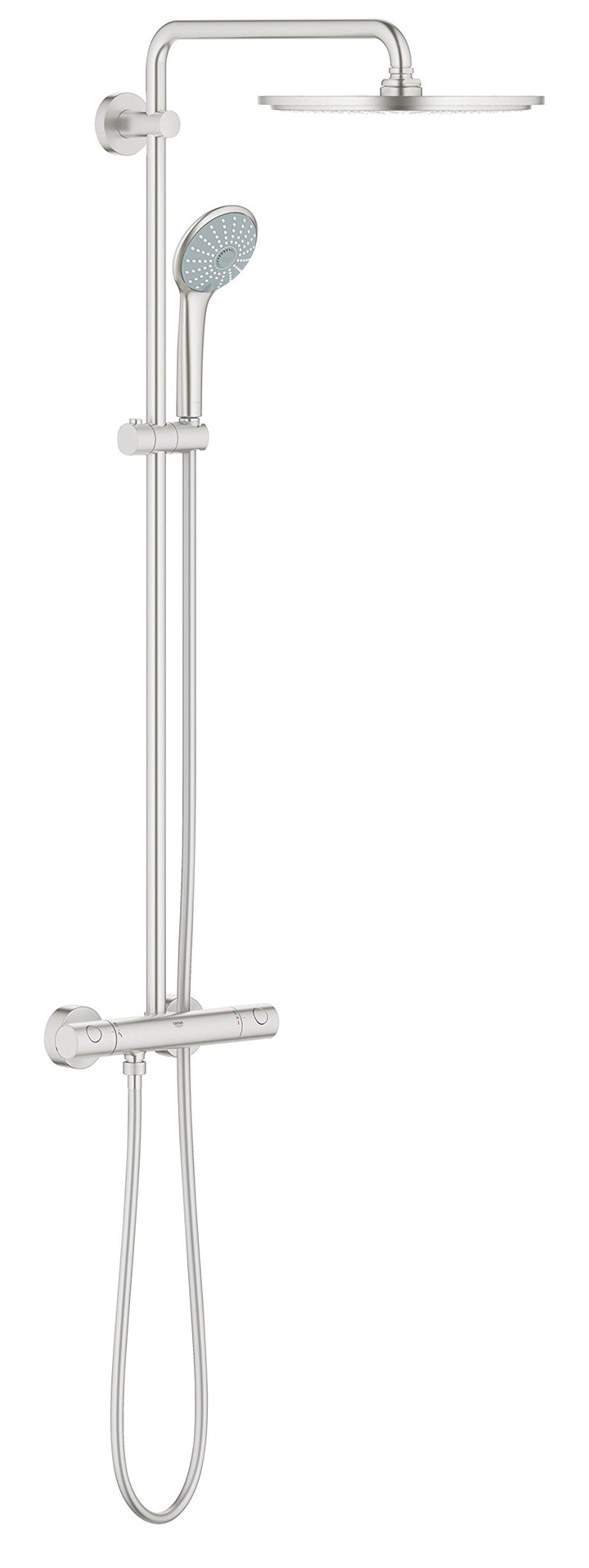 GROHE Euphoria 310 - Duschsystem inkl. Thermostatbatterie (Wandmontage, langlebige Oberfläche, Antik