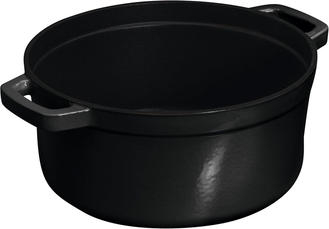 CHEF CUISINE Gusseisernes Kochtopf- & Pfannen-Set, 3-teilig mit Deckel Ofenfest