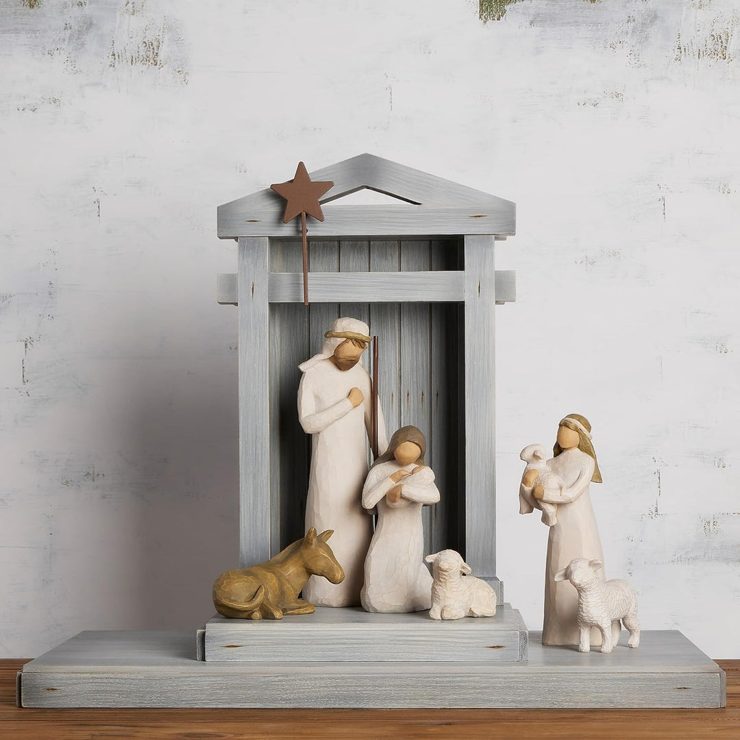 Willow Tree Krippe Deluxe Starterfiguren Plus Krippe 7-teilig Deluxe Starter + Creche, 7-piece, Delu