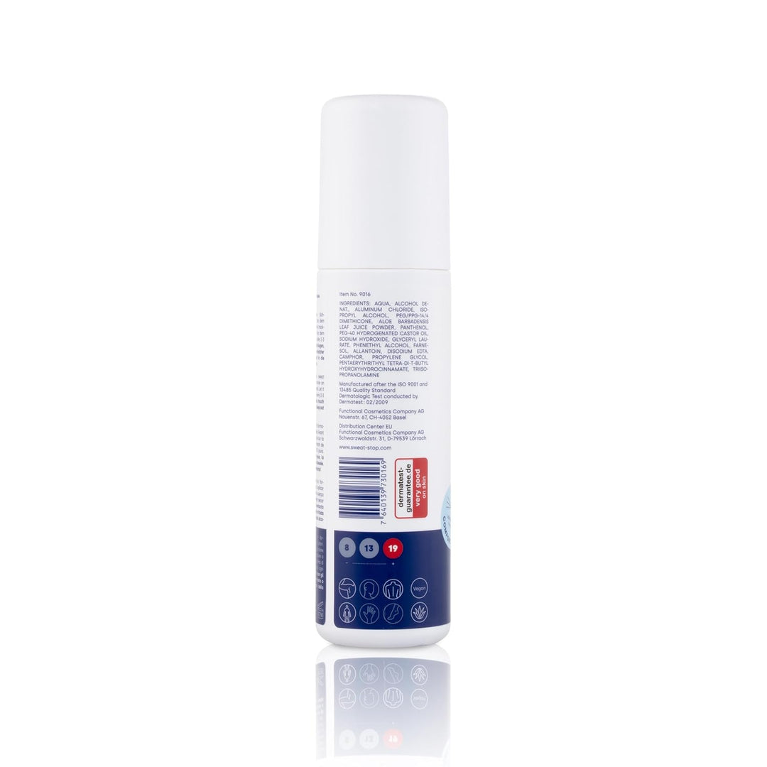 SweatStop Aloe Vera Forte plus Body Spray 100 ml Antitranspirant gegen sehr starkes Schwitzen am Kör