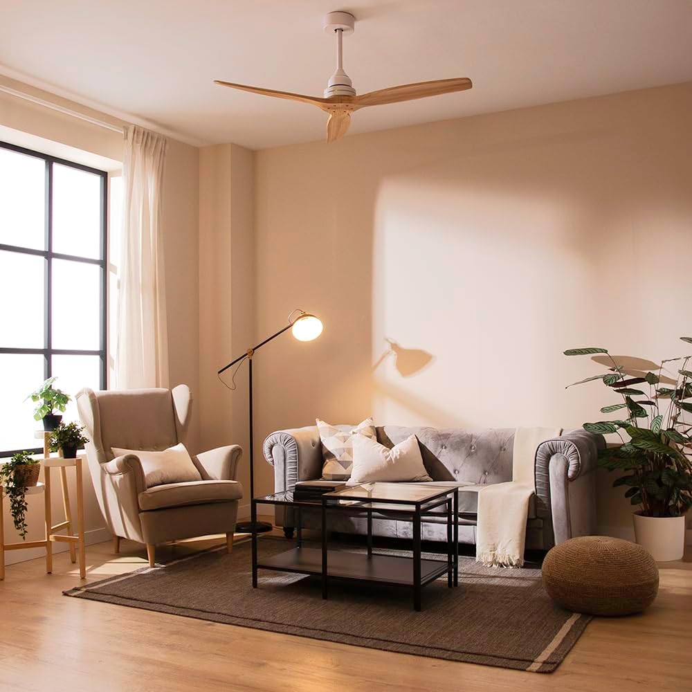 Cecotec Deckenventilator mit Fernbedienung und Timer EnergySilence Aero 590, 70 W, Energiesparend, 1