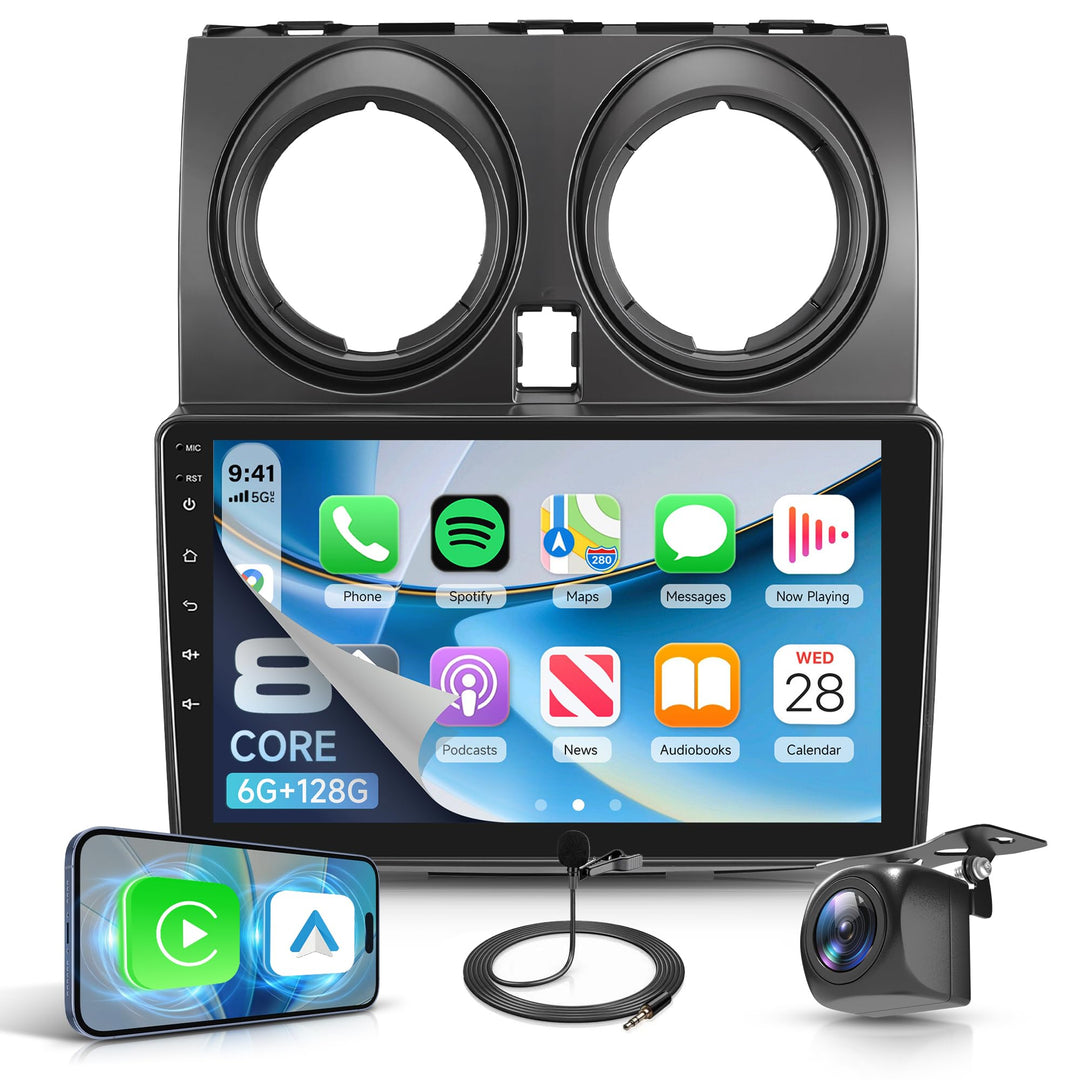 8 Core 6G+128G Rimoody Android Autoradio für Nissan Qashqai J10 2006-2016 Carplay Wireless 9" Radio