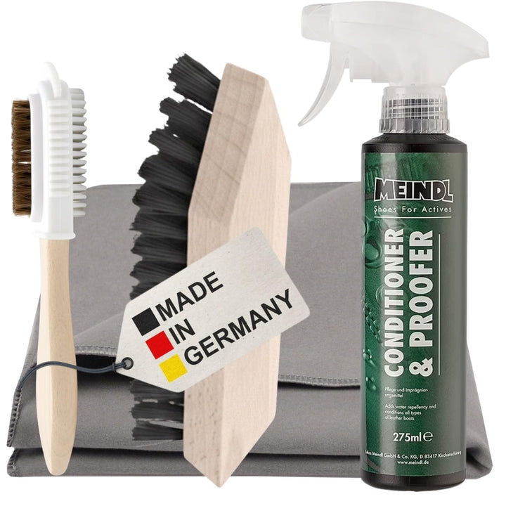 RENNER XXL MEINDL Wildleder-Pflegeset – Meindl Conditioner & Proofer Imprägnierung + Schmutzbürste +