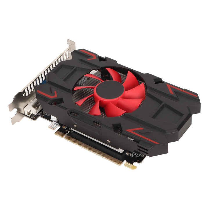 Cuifati Radeon HD 7670 Grafikkarte, 4 GB GDDR5 Grafikkarte 128 Bit 1800 MHz GPU 2K Grafikkarte PCI E