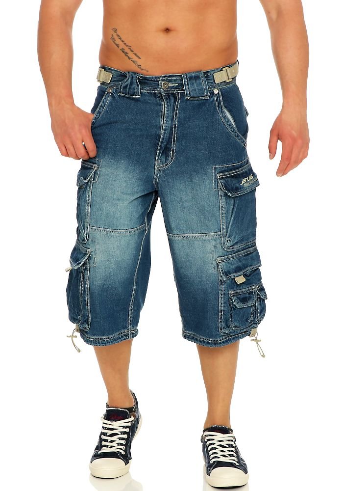 Jet Lag Herren Cargo Shorts 007 B light navy 3XL