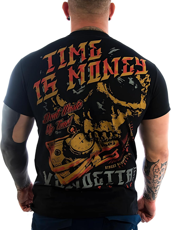 Vendetta Inc. Shirt Time is Money schwarz Männer T Shirt, Sport,Freizeit 1151