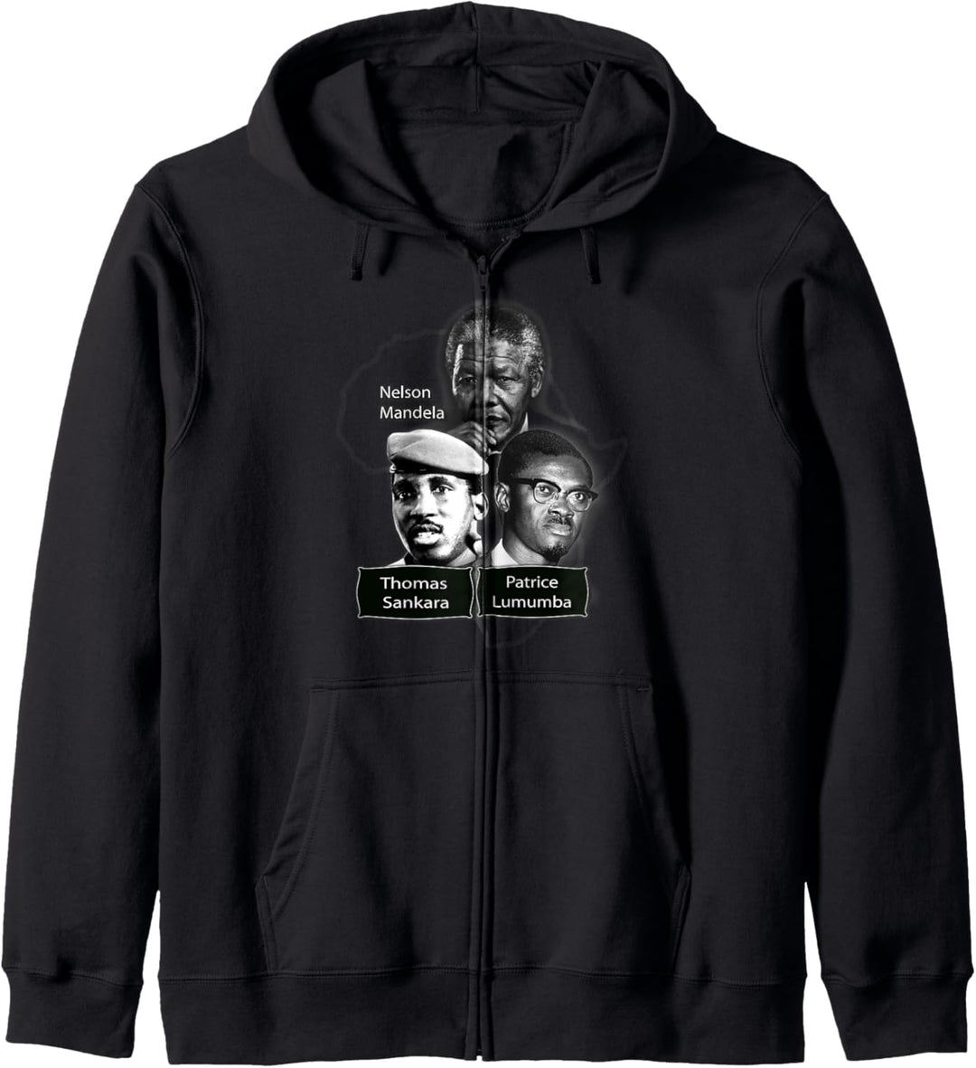 Patrice Lumumba - Nelson Mandela - Thomas Sankara Kapuzenjacke