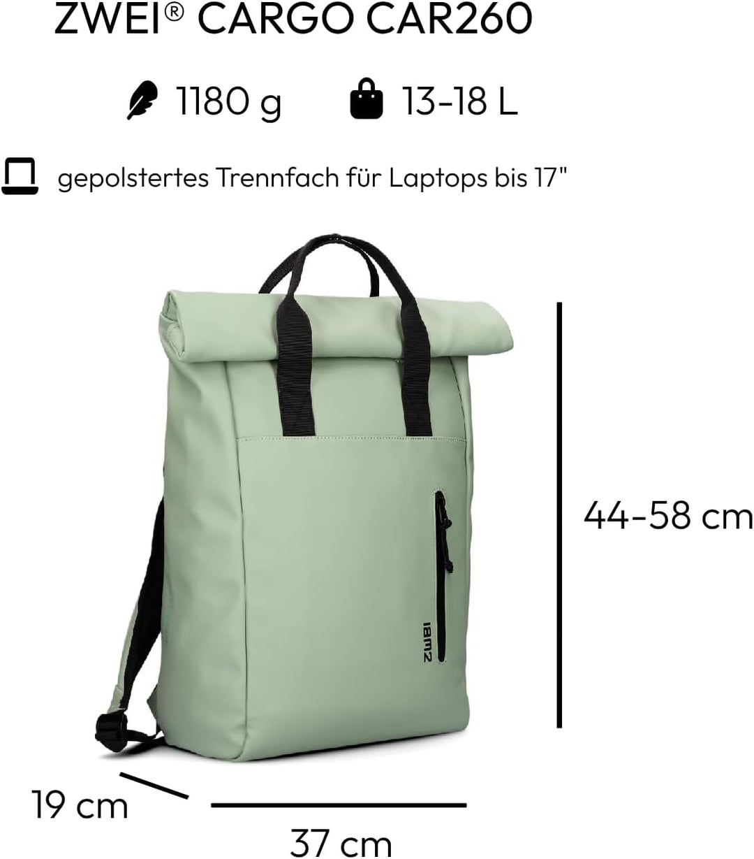 Zwei CARGO Rucksack CAR260 jade, Jade