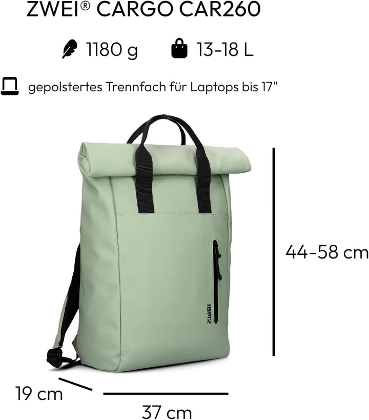 Zwei CARGO Rucksack CAR260 jade, Jade