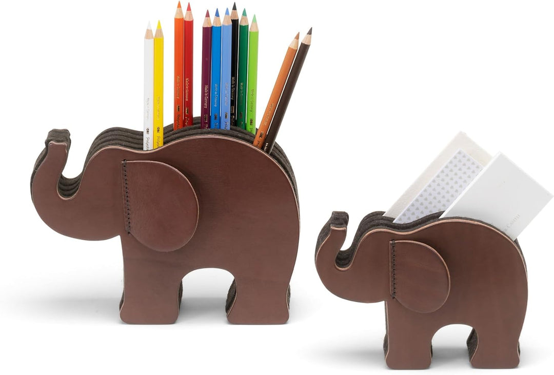 Graf 118721 von Faber Castell Elefant M GvFC dunkelbr. mit 12 Polychr. Braun