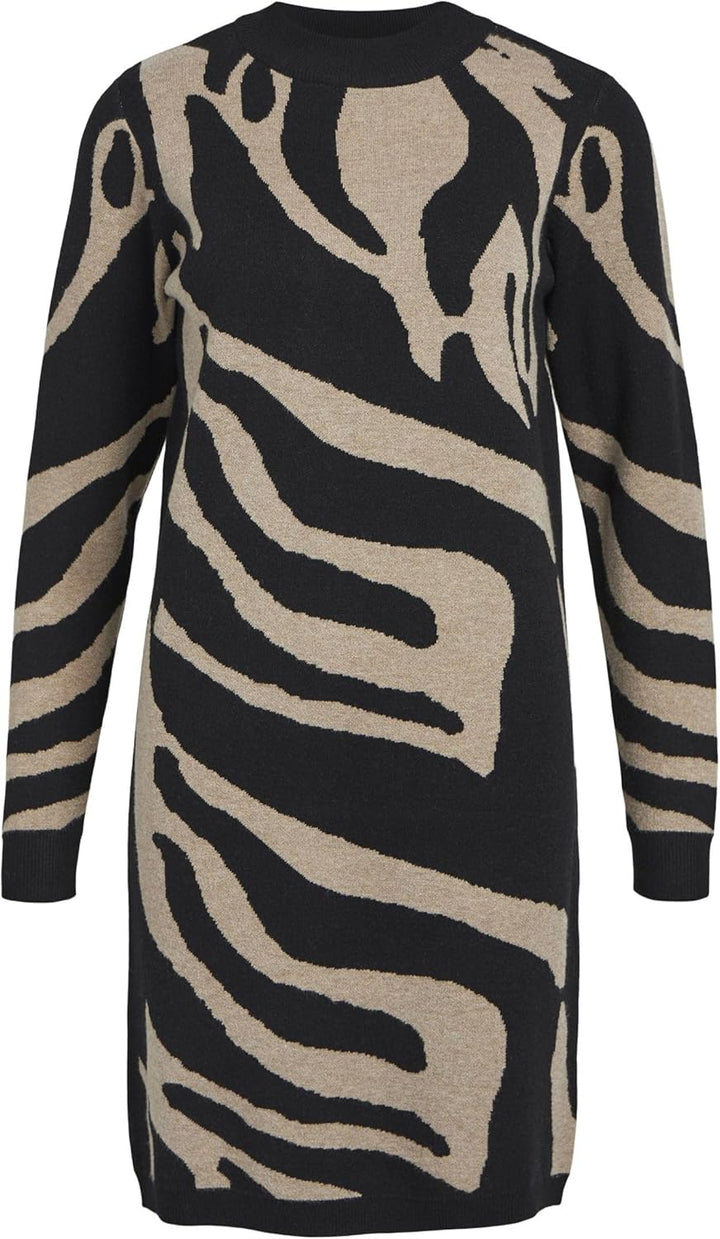OBJRAY L/S Knit Dress AOP NOOS