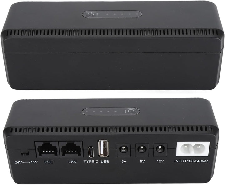 Fockety Mini-USV-Batterie-Backup für Router, Unterbrechungsfreie Mini-USV-Stromversorgung mit USB 5