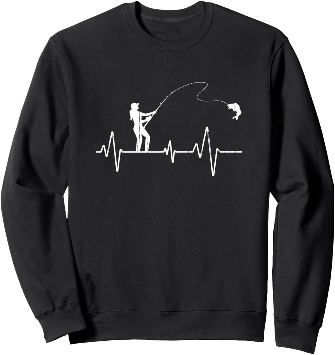 Angeln Heartbeat Bass Angeln Sweatshirt