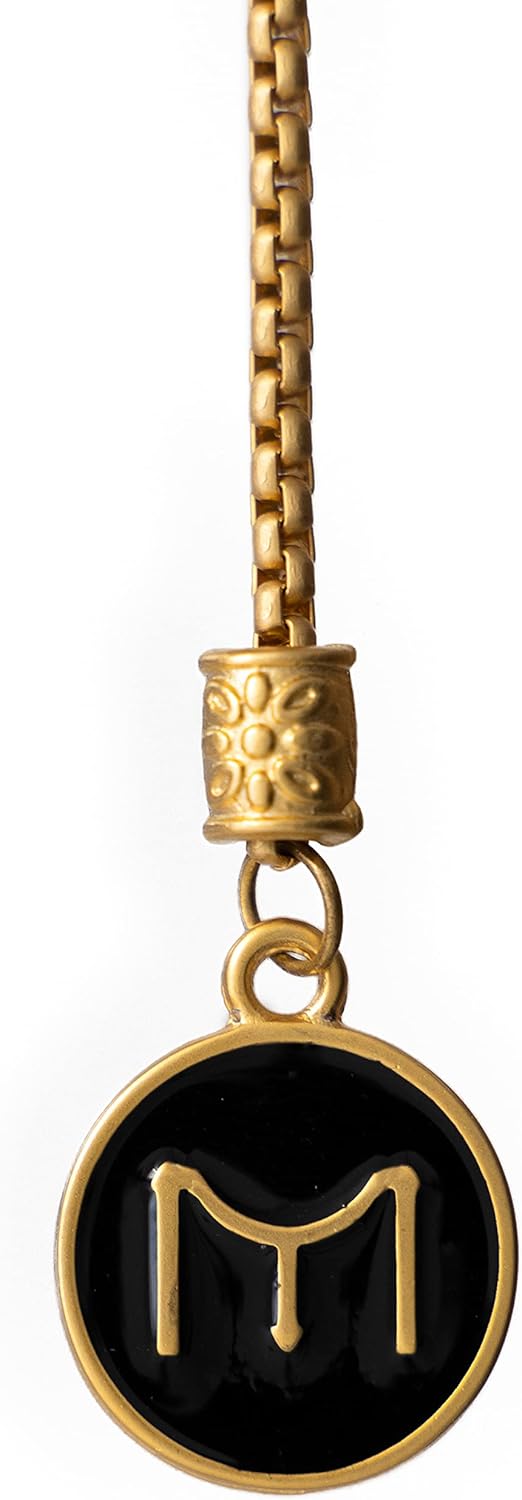 Gök-Türk Elegante Gebetskette/Tesbih mit Schatulle/Tesbih Box - mit goldfarbenem Anhänger 'IYI' Kayi