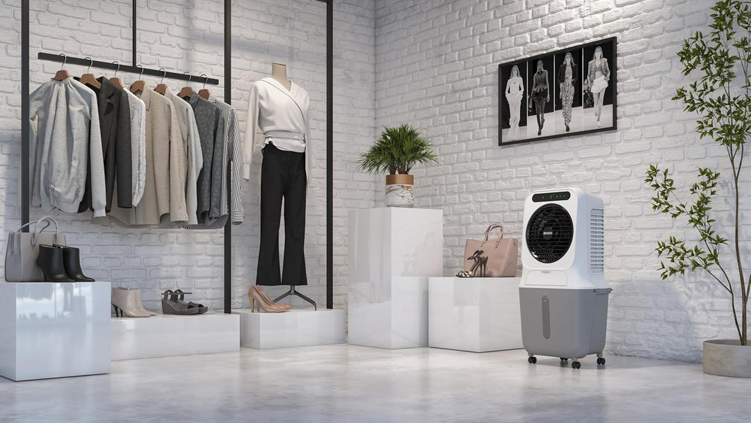 Olimpia Splendid, Peler 25 Wifi Verdunstungskühler, 25 Liter, Luftreiniger mit Verdunstungspanel, Le