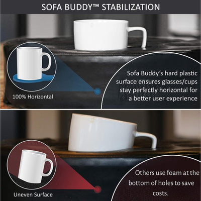 MOOKUNDY Sofa-Buddy Praktischer Couch-Becherhalter, Couch-Untersetzer, Sofa-Becherhalter Das perfekt