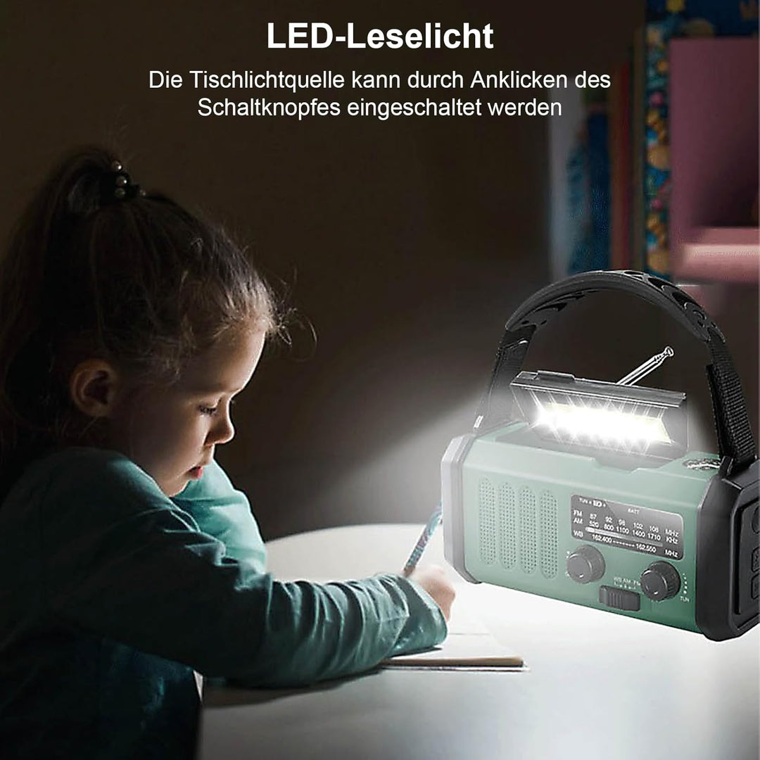 TKMARS Radio Batteriebetrieben Notfall 20000mah Solar Radio FM/AM Outdoor Radio Notfallradio mit Kur