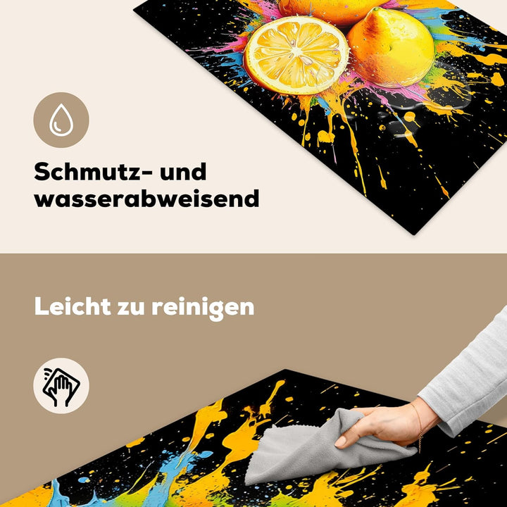 Herdabdeckplatte 90x52 cm Einteilig Induktionsmatte Küche Abdeckung Ceranfeld Herd Abdeckplatte Deko