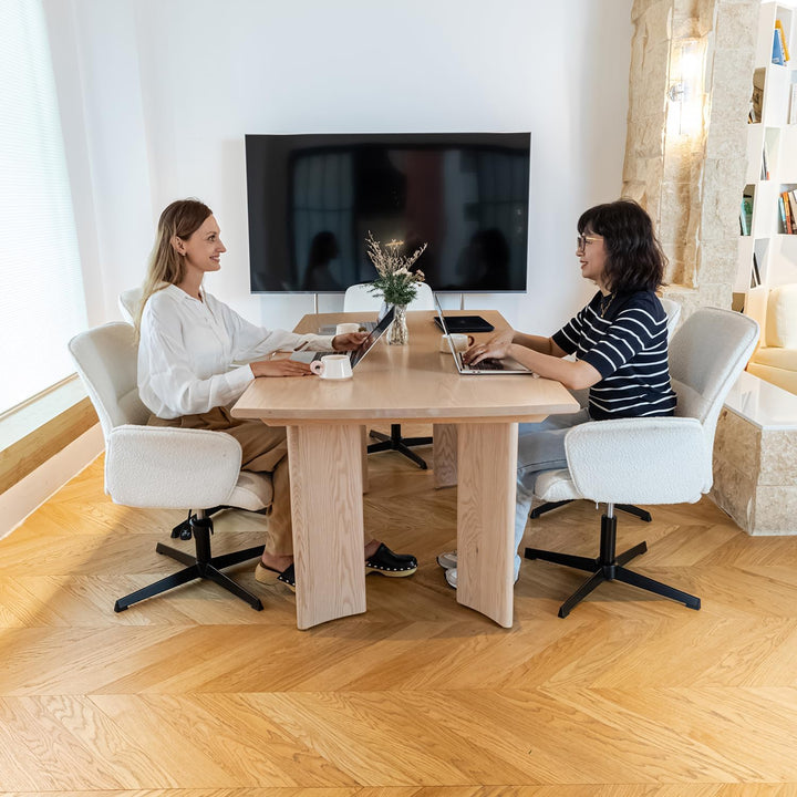 MEUBLE COSY Bürostuhl 5er Ergonomisch Schreibtischstuhl mit höhenverstellbar Armlehnen 360° Drehbar