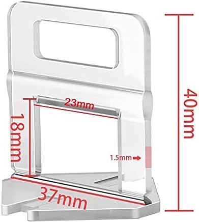 500 Stück Standard Laschen Fugenbreite 1.5mm, Nivelliersystem Fliesen Nivellierhilfe Zuglaschen Fuge