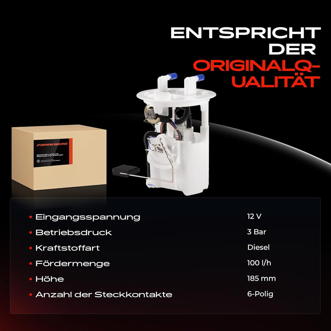 Kraftstoffpumpe Benzinpumpe für 307 3A/C 308 I 4A 4C 308 SW 4E 4H 2000-2014 9632672180