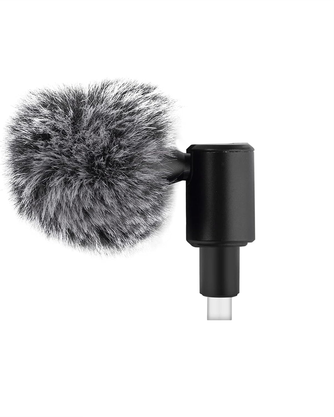 Andoer Mini Plug-in Smartphone Mikrofon Handy Mic Niere Tonabnehmer Typ-C Stecker 90° Winkel einstel