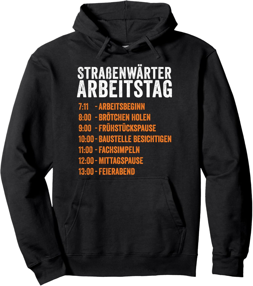 Strassenwärter Arbeitstag Strassenbau Bauarbeiter Geschenk Pullover Hoodie