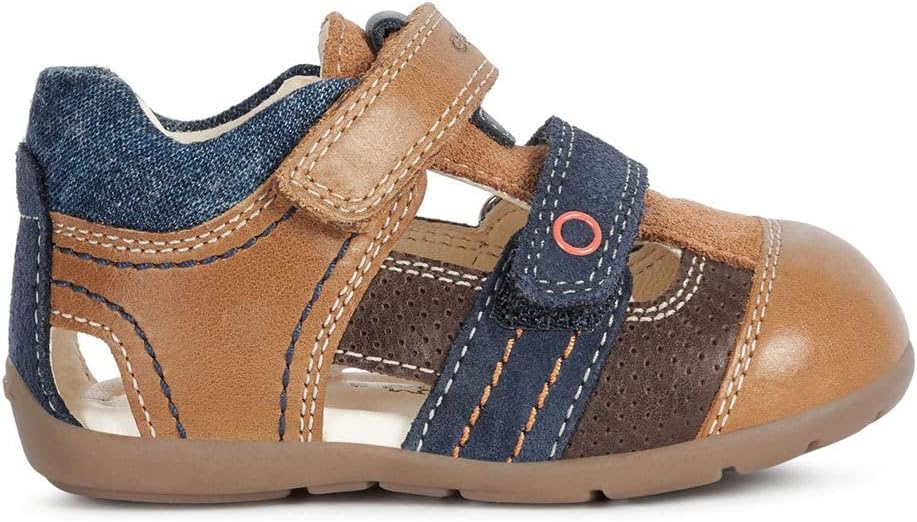 Geox B Kaytan A Lauflernschuhe 22 EU Caramel Navy, 22 EU Caramel Navy