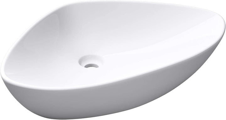 Mai &amp; Mai Aufsatzwaschbecken Br215 Aufsatzwaschtisch aus Keramik Aufsatzschale in weiss inkl. Nano-B