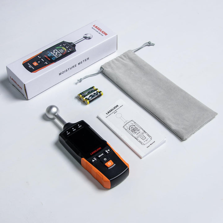 LASELION Wand Feuchtigkeitsmessgerät MS04 mit Kugelsensor für Zerstörungsfreie Bereichsscans, Ideal