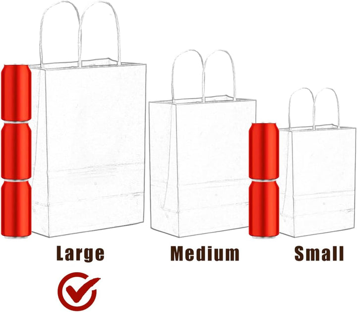 Gcardist Grosse 32Pcs Kraftbeutel Mit Griffen 33x26x13cm Geschenktaschen 16 Verschiedene Senior Farb