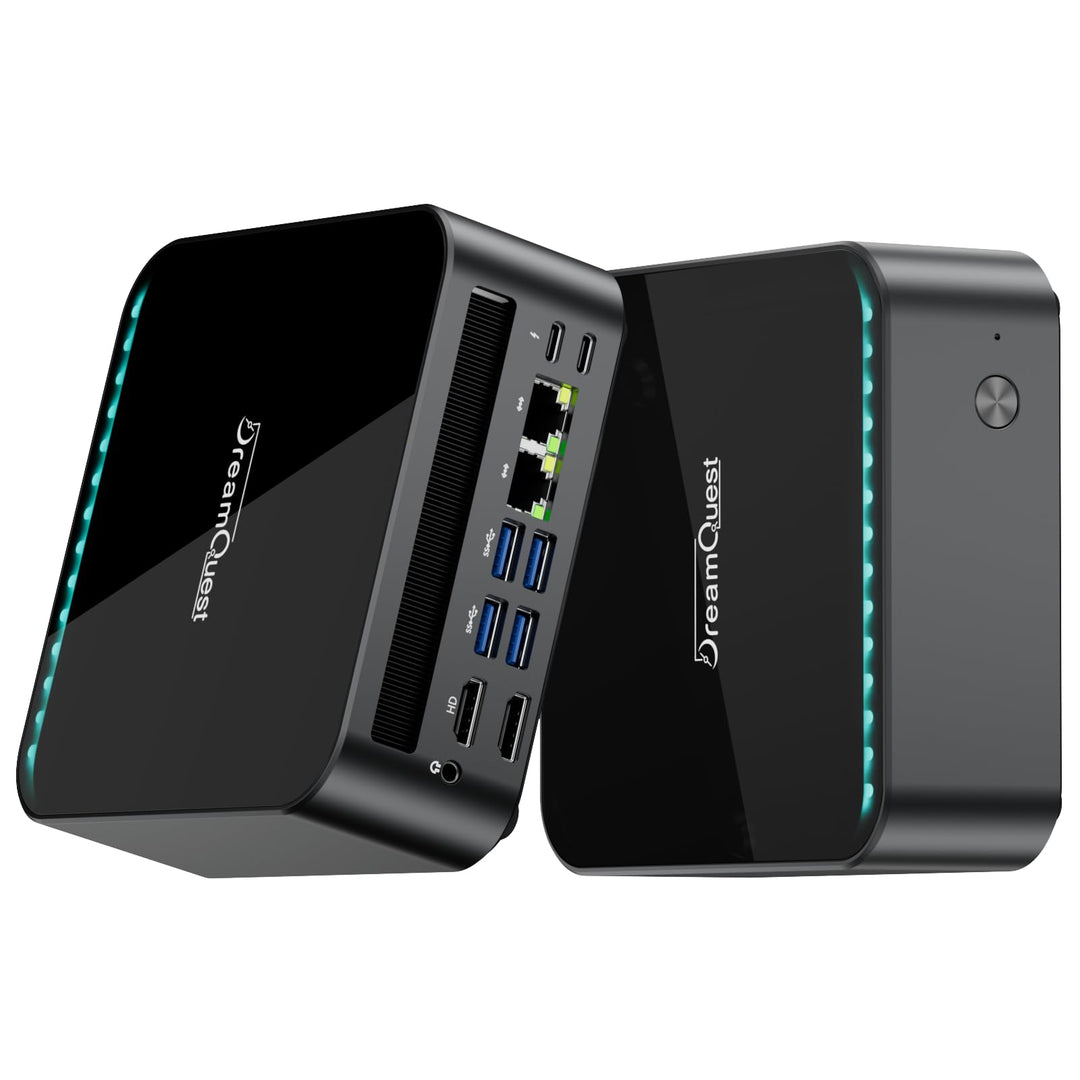 DreamQuest Mini PC Windows 11 Pro - AMD Ryzen 5 7430U, 16GB DDR4 RAM, 512GB SSD (erweiterbar), WiFi
