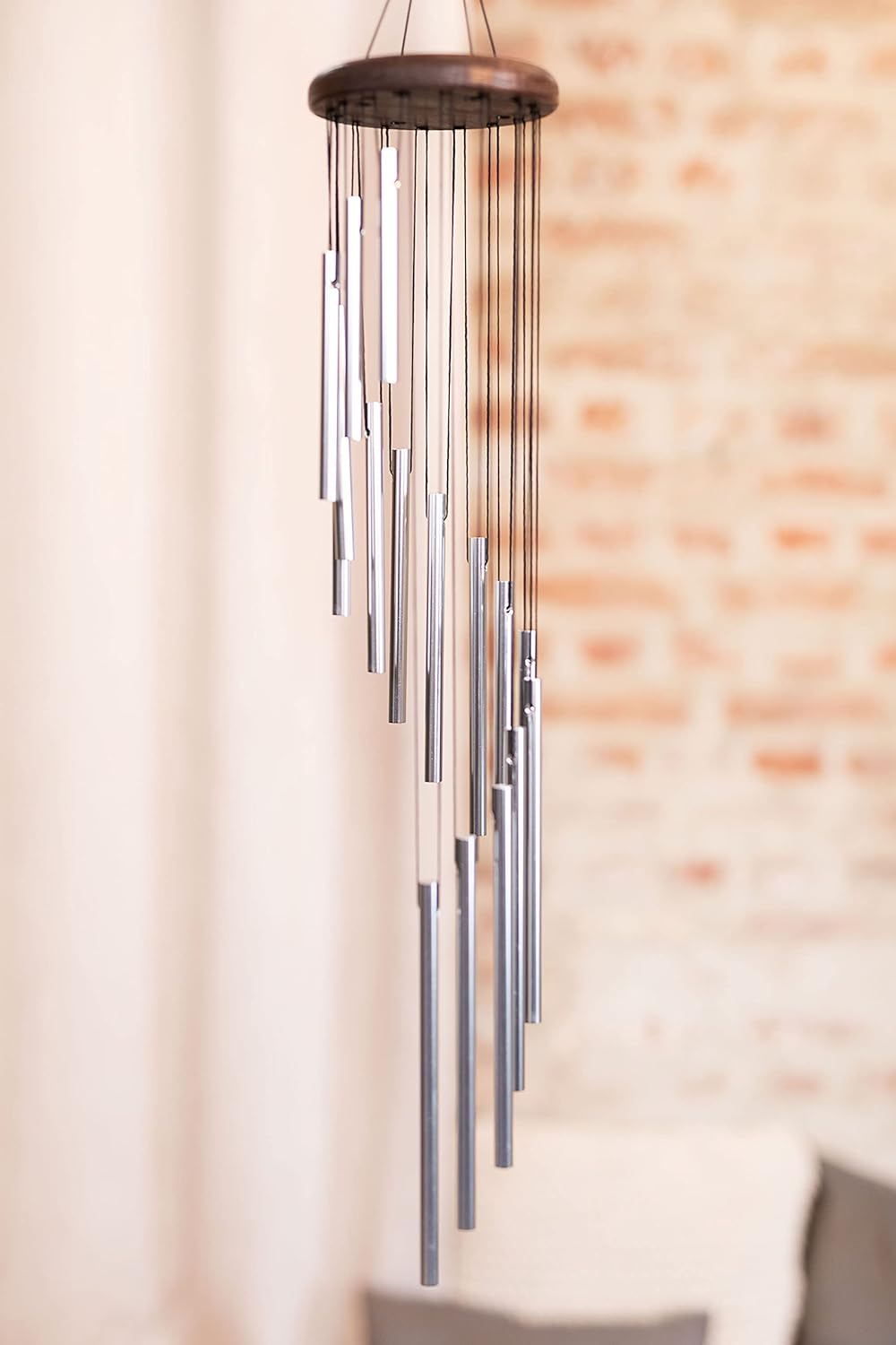 Sonic Energy Spiral Chime – Windspiel in Spiralenform mit 16 Klangstäben – für Garten u. Entspannung