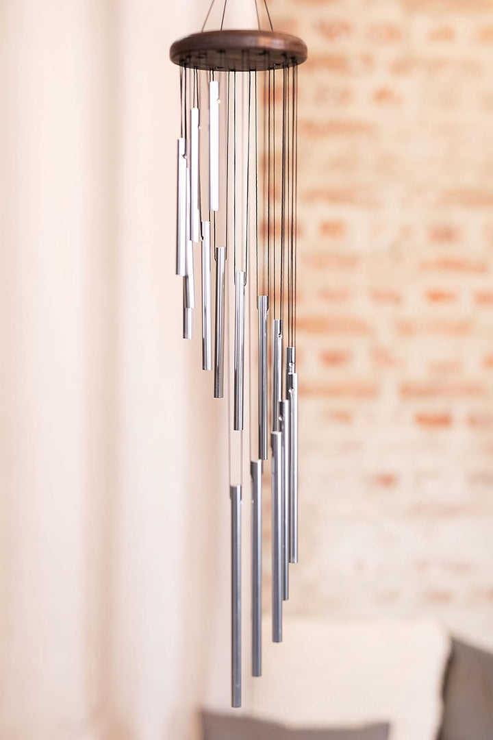 Sonic Energy Spiral Chime – Windspiel in Spiralenform mit 16 Klangstäben – für Garten u. Entspannung