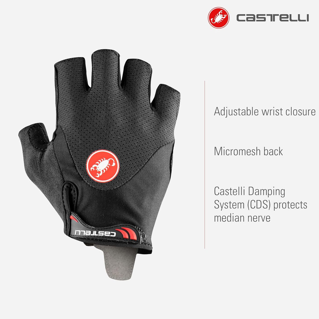 CASTELLI Arenberg Gel 2 Glove XXL Schwarz-Weiss, XXL Schwarz-Weiss