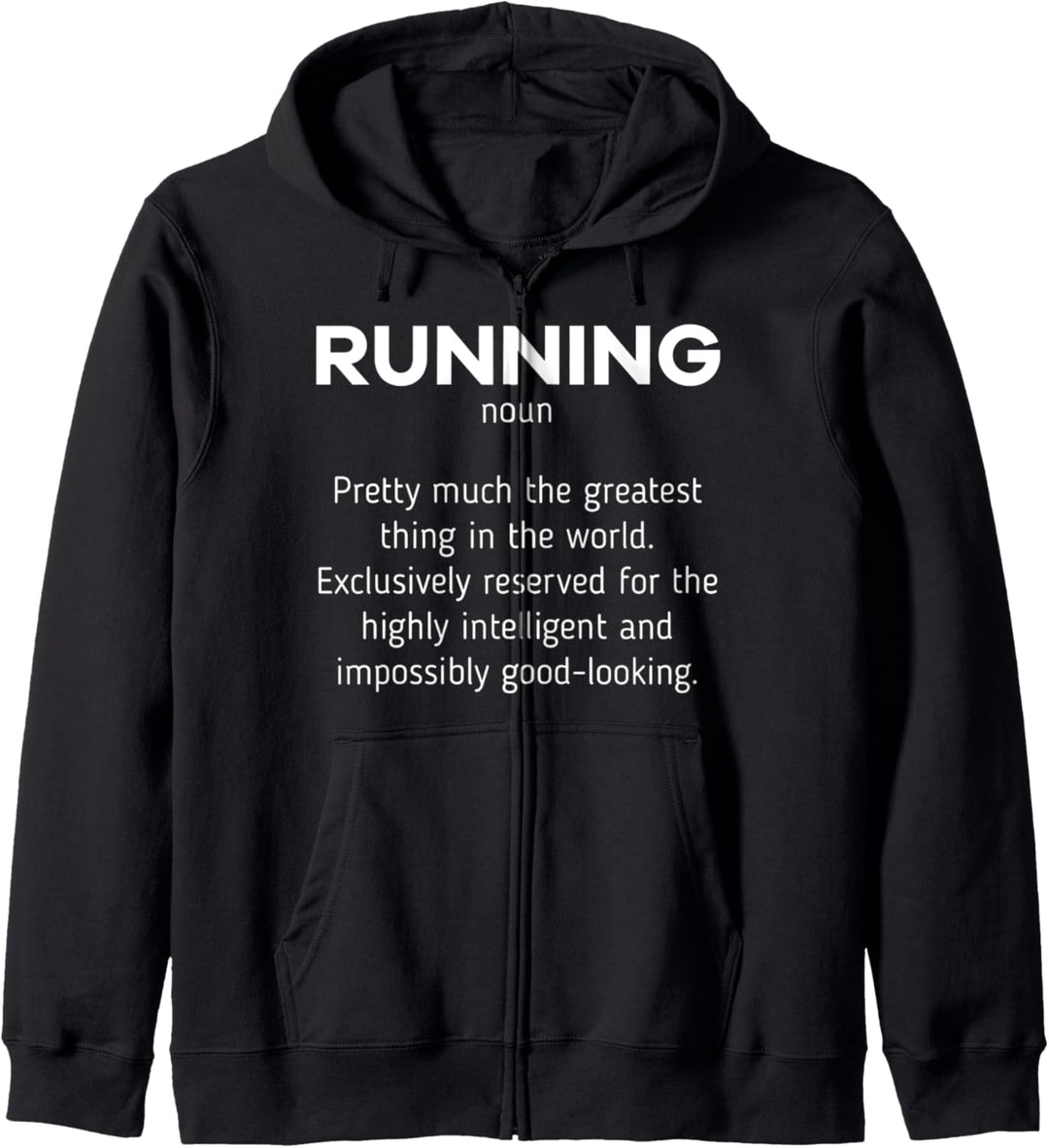 Laufen Definition Lustiges Marathon Läufer Jogger Geschenk Kapuzenjacke