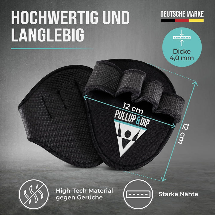 PULLUP & DIP Griffpolster Griffpads für Klimmzüge, Fitness, Bodybuilding & Krafttraining Griffpad Ne