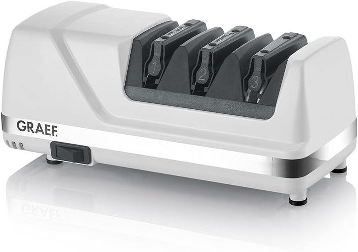 GRAEF Messerschärfer CC150DE | Diamant-Messerschärfer | Elektrischer Messerschärfer | 15 - 20 Grad S