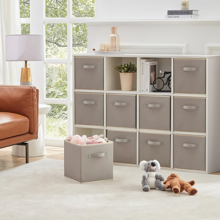 Lifewit 12 Stück Aufbewahrungswürfel, Aufbewahrungsbox aus Stoff, Ordnungsboxen aus Vliesstoff mit G