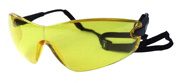 Bollé Safety VIPPSJ, Schutzbrille mit gelben Gläsern, Einheitsgrösse Serie VIPER Schwarz, Schwarz
