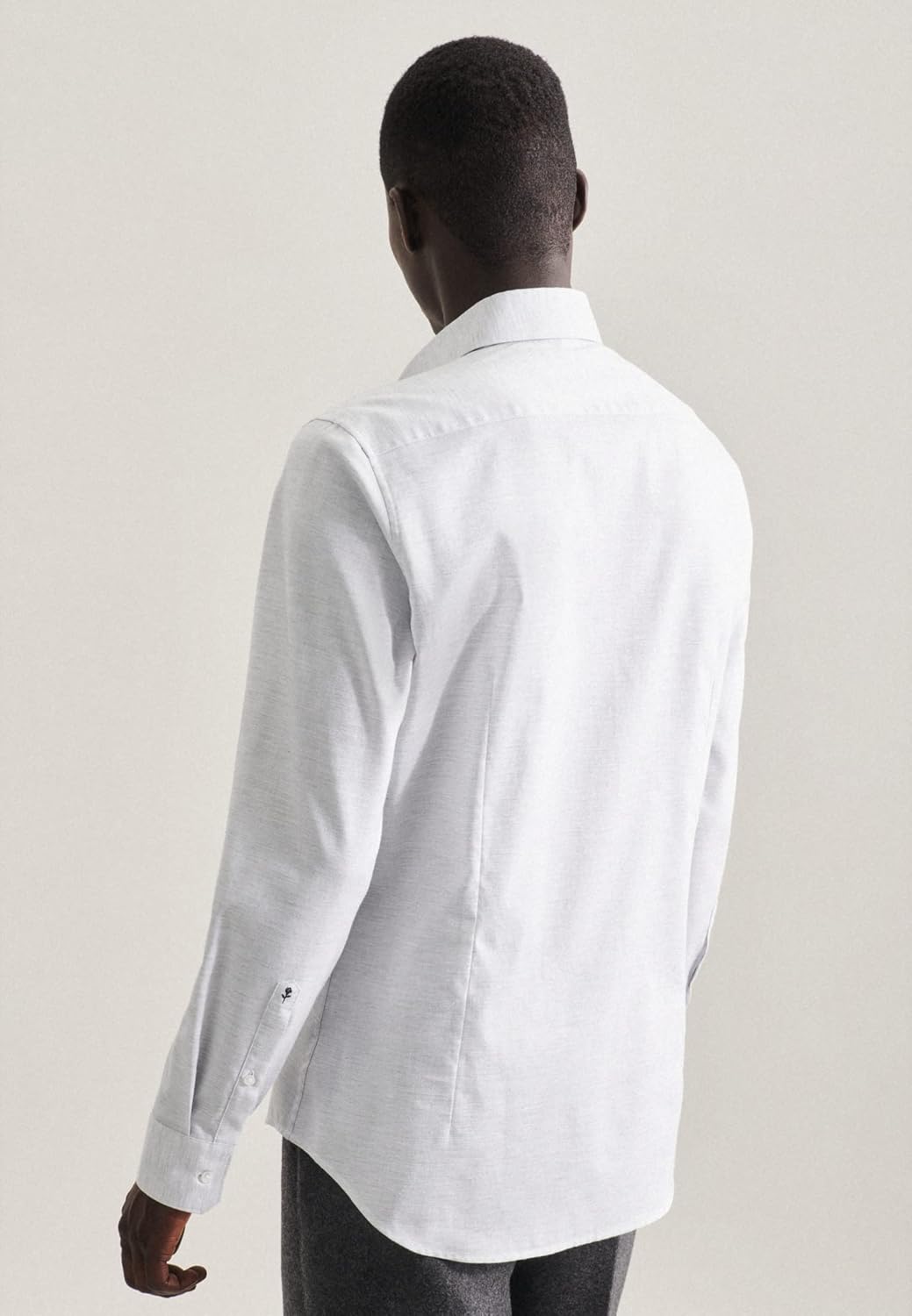 Seidensticker Herren Hemd 40 Hellgrau, 40 Hellgrau