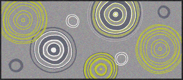 Erwin Müller Fussmatte, Schmutzfangmatte, Fussabtreter grau/grün Grösse 80x200 cm - robust, langlebi