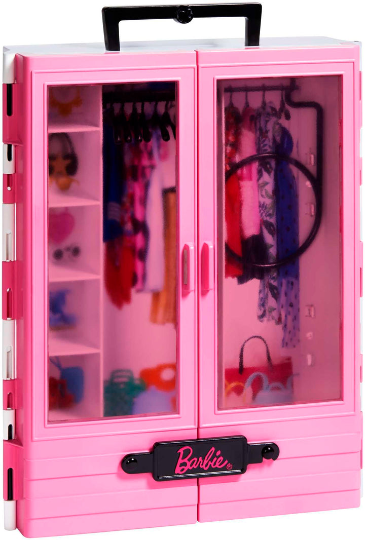 Barbie GBK11 - Traum Kleiderschrank, tragbares Modespielzeug für Kinder von 3 bis 8 Jahren Alter Ult